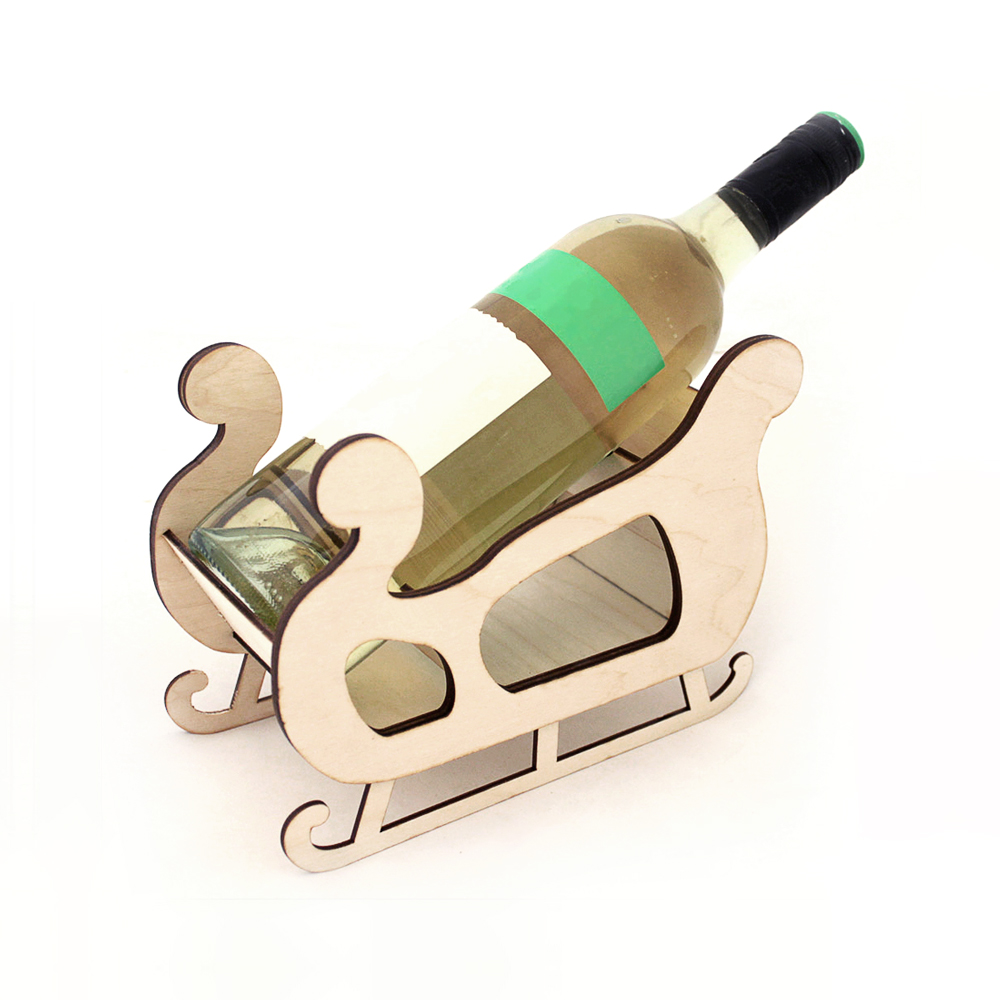 Santas Sleig Wine Bottle Holder